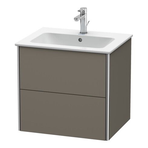 Duravit Waschtischunterschrank XSquare 61x47,8cm, f Gr s-matt, 2 Schubk., wandhängend