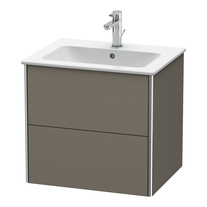 Duravit Waschtischunterschrank XSquare 61x47,8cm, f Gr s-matt, 2 Schubk., wandhängend