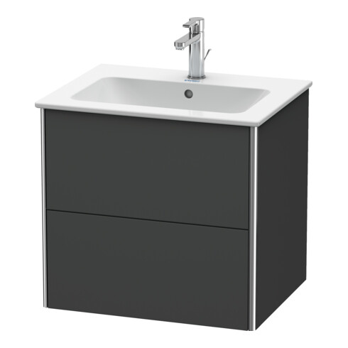 Duravit Waschtischunterschrank XSquare 61x47,8cm, graph m, 2 Schubk., wandhängend