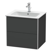 Duravit Waschtischunterschrank XSquare 61x47,8cm, graph m, 2 Schubk., wandhängend-2