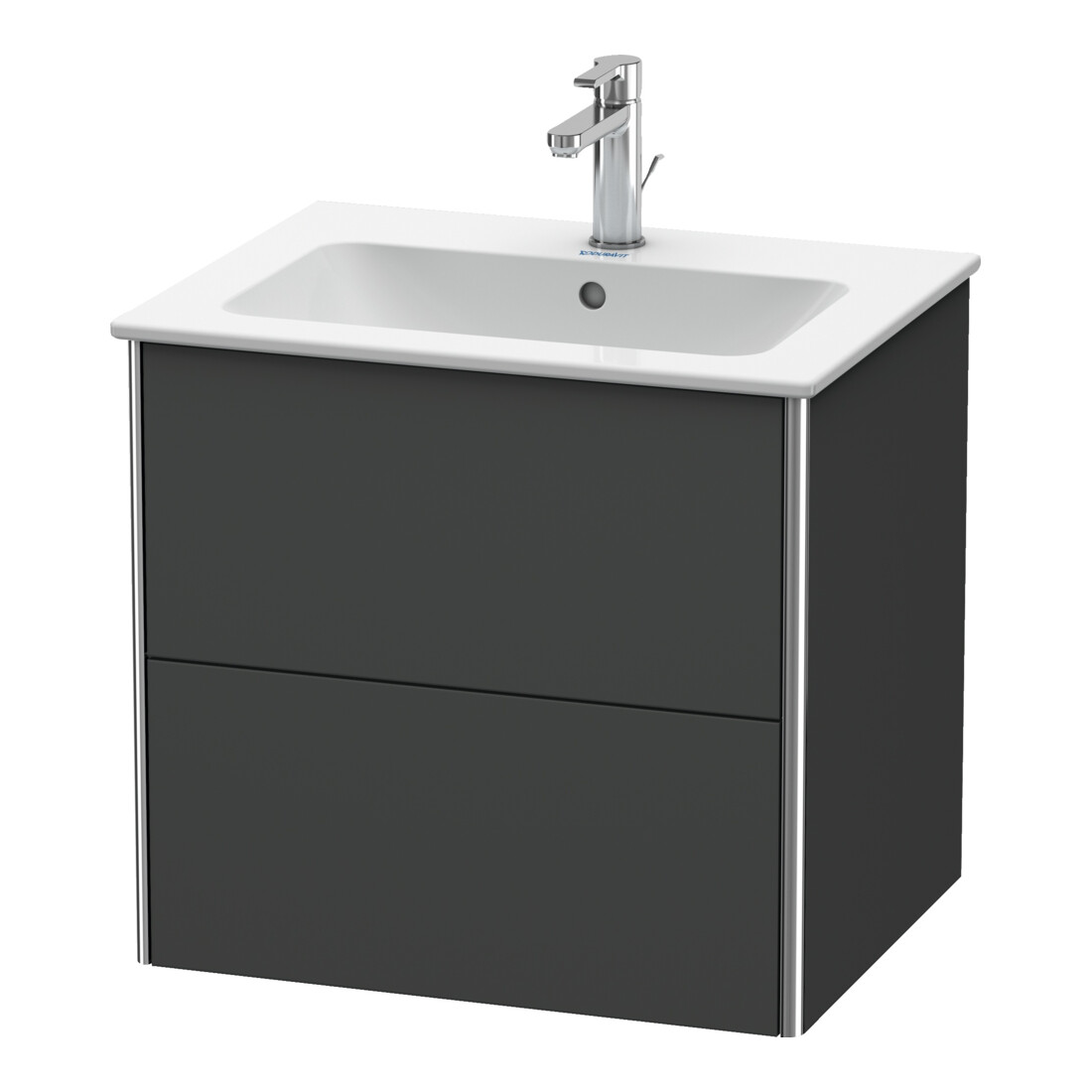 Duravit Waschtischunterschrank XSquare 61x47,8cm, graph m, 2 Schubk., wandhängend