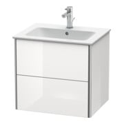 Duravit Waschtischunterschrank XSquare 61x47,8cm, graph matt, 2 Schubk., wandhängend-2