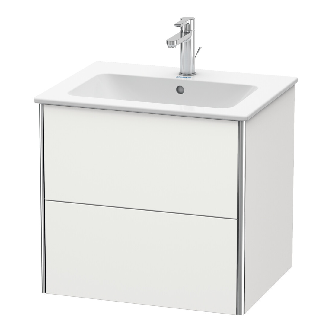 Duravit Waschtischunterschrank XSquare 61x47,8cm, No w s-matt, 2 Schubk., wandhängend