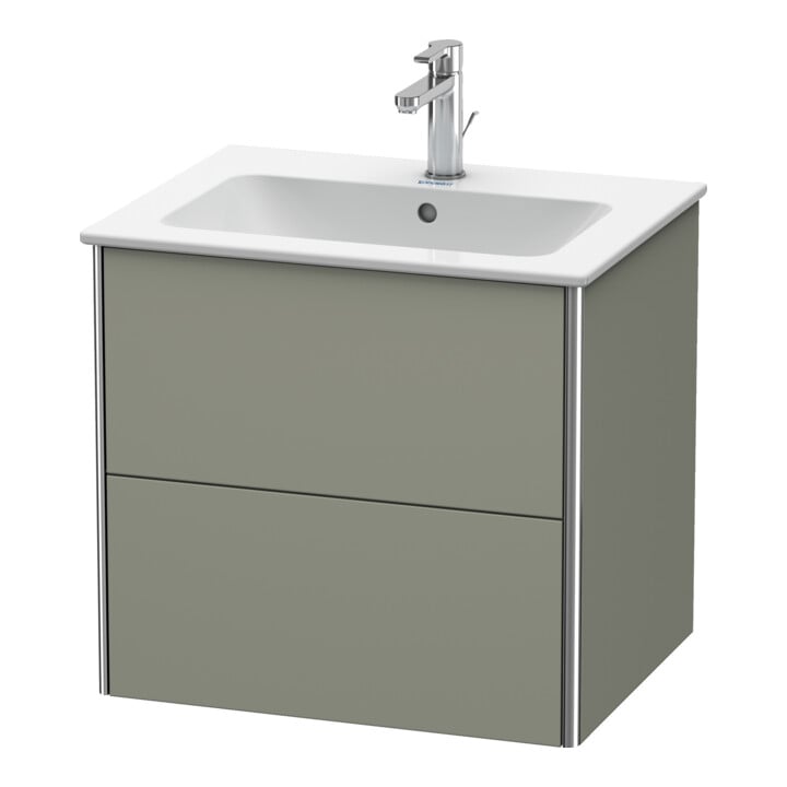 Duravit Waschtischunterschrank XSquare 61x47,8cm, st-g s-matt, 2 Schubk., wandhängend