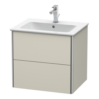 Duravit Waschtischunterschrank XSquare 61x47,8cm, Tau matt, 2 Schubk., wandhängend