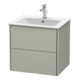 Duravit Waschtischunterschrank XSquare 61x47,8cm, Tau s-matt, 2 Schubk., wandhängend-2