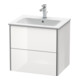 Duravit Waschtischunterschrank XSquare 61x47,8cm, we hgl, 2 Schubk., wandhängend