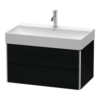 Duravit Waschtischunterschrank XSquare 78,4x46cm, Ei sw, 2 Schubk., wandhängend