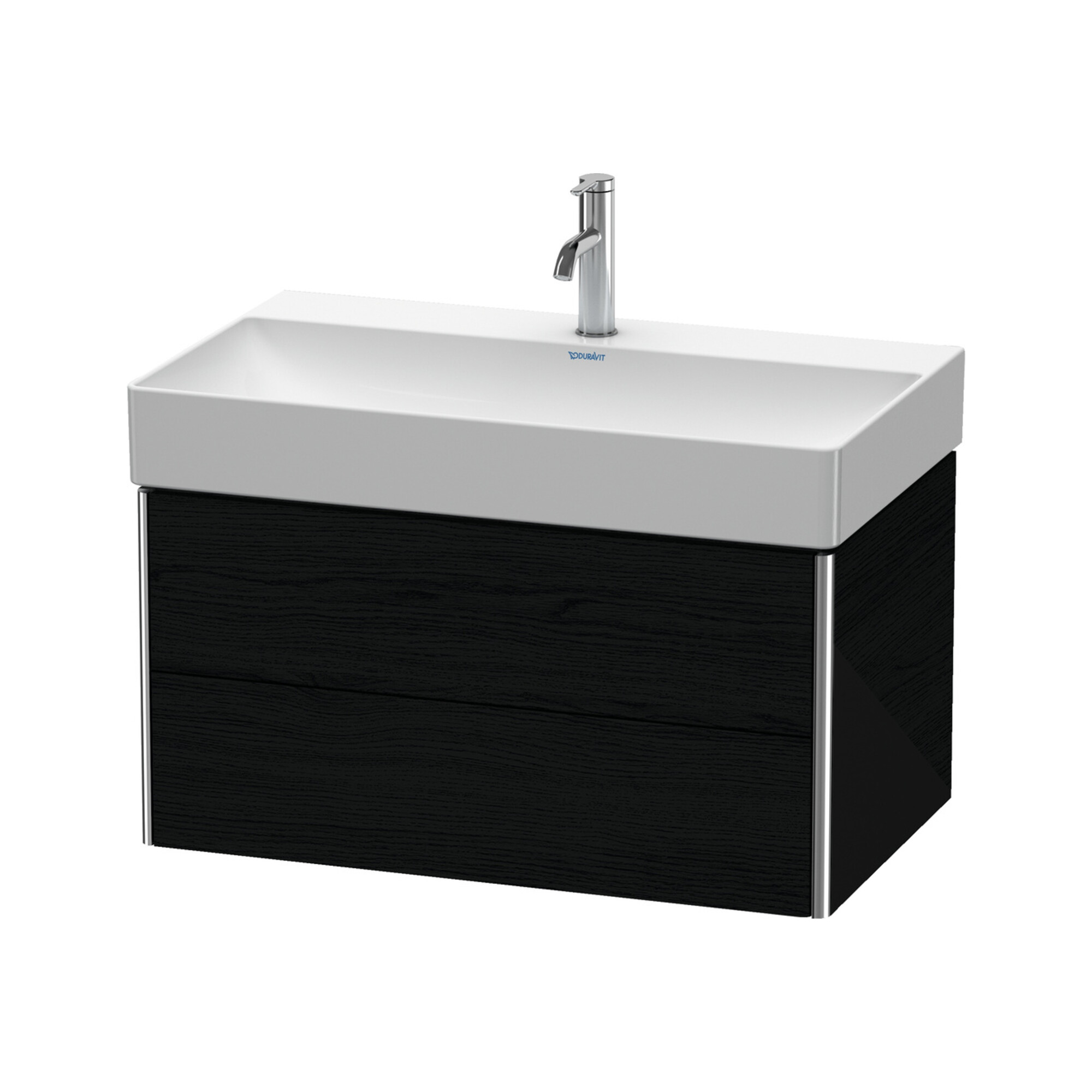 Duravit Waschtischunterschrank XSquare 78,4x46cm, Ei sw, 2 Schubk., wandhängend