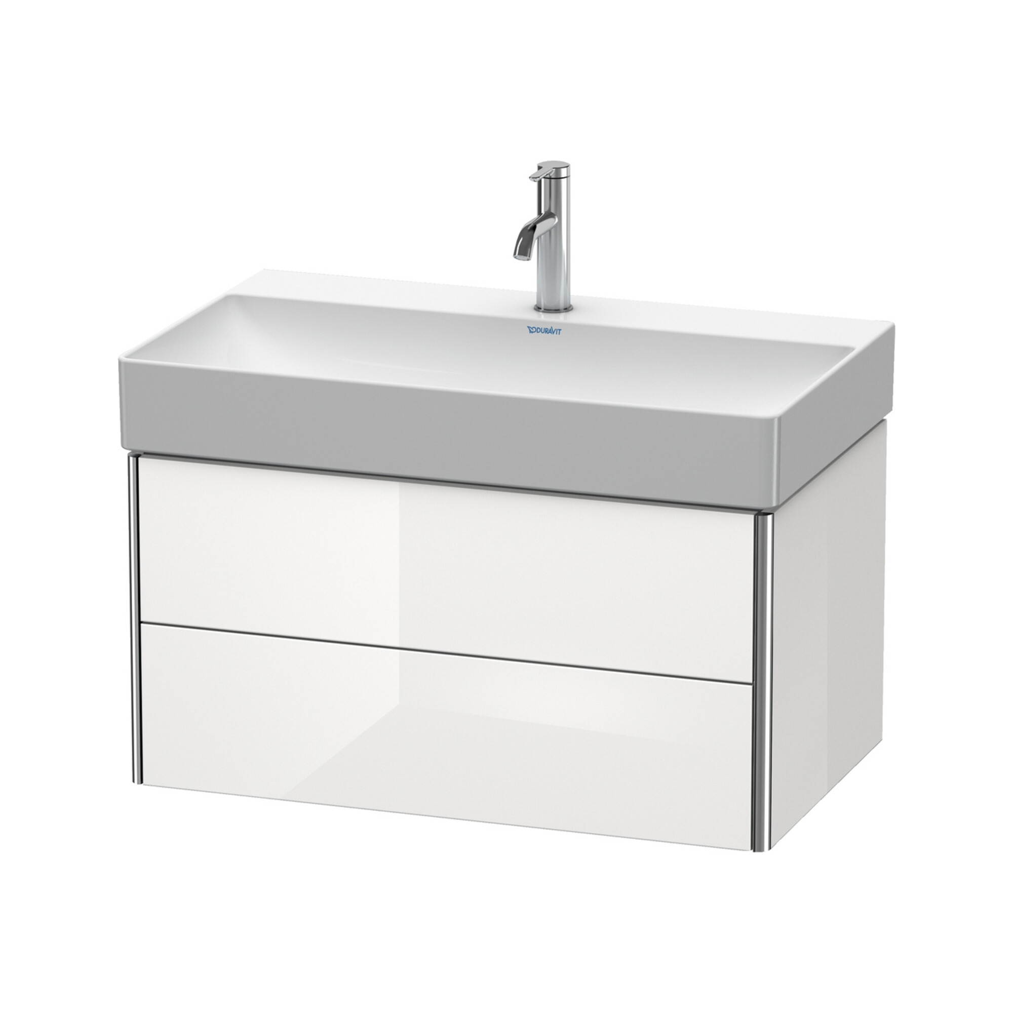 Duravit Waschtischunterschrank XSquare 78,4x46cm, f Gr hgl, 2 Schubk., wandhängend