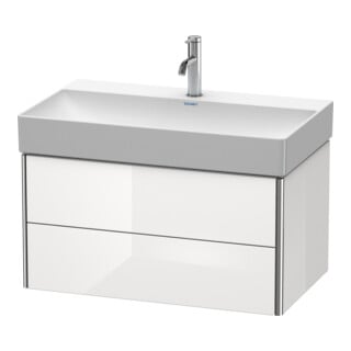 Duravit Waschtischunterschrank XSquare 78,4x46cm, graph m, 2 Schubk., wandhängend