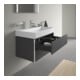Duravit Waschtischunterschrank XSquare 78,4x46cm, graph m, 2 Schubk., wandhängend