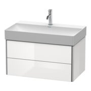 Duravit Waschtischunterschrank XSquare 78,4x46cm, sw hgl, 2 Schubk., wandhängend-1