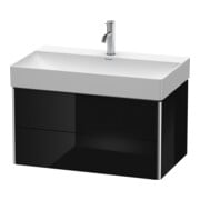 Duravit Waschtischunterschrank XSquare 78,4x46cm, sw hgl, 2 Schubk., wandhängend-2