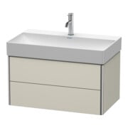 Duravit Waschtischunterschrank XSquare 78,4x46cm, Tau, 2 Schubk., wandhängend-2