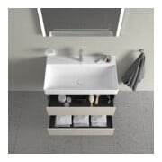 Duravit Waschtischunterschrank XSquare 78,4x46cm, Tau, 2 Schubk., wandhängend-4
