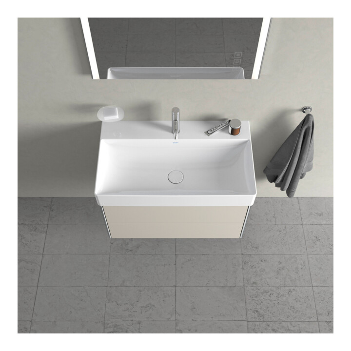 Duravit Waschtischunterschrank XSquare 78,4x46cm, Tau, 2 Schubk., wandhängend