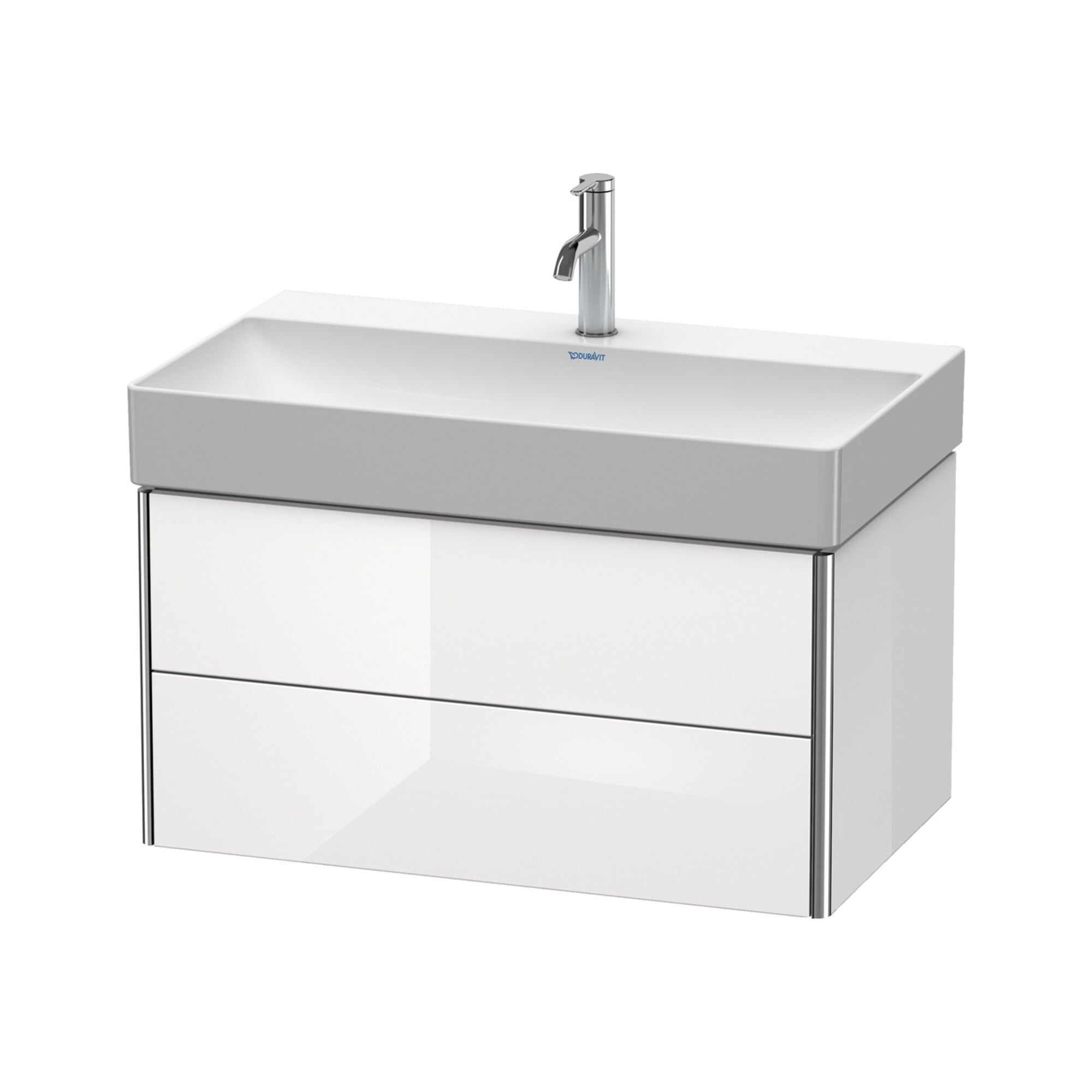 Duravit Waschtischunterschrank XSquare 78,4x46cm, we hgl, 2 Schubk., wandhängend