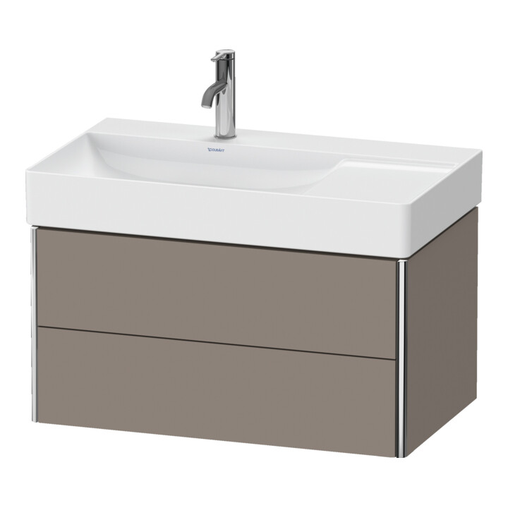 Duravit Waschtischunterschrank XSquare 78,4x46x39,7cm, 2 La, B l, wandhängend, bas. m