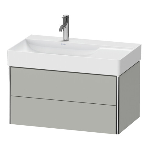 Duravit Waschtischunterschrank XSquare 78,4x46x39,7cm, 2 La, B l, wd, betongr m