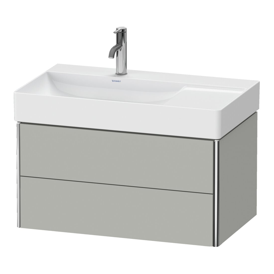 Duravit Waschtischunterschrank XSquare 78,4x46x39,7cm, 2 La, B l, wd, betongr m