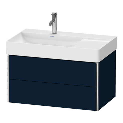 Duravit Waschtischunterschrank XSquare 78,4x46x39,7cm, 2 La, B l, wd, bl s-matt