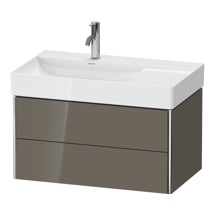 Duravit Waschtischunterschrank XSquare 78,4x46x39,7cm, 2 La, B l, wd, f Gr hgl