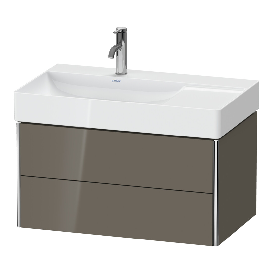 Duravit Waschtischunterschrank XSquare 78,4x46x39,7cm, 2 La, B l, wd, f Gr hgl