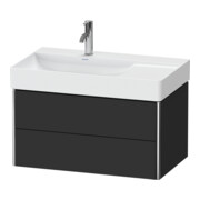 Duravit Waschtischunterschrank XSquare 78,4x46x39,7cm, 2 La, B l, wd, gra matt