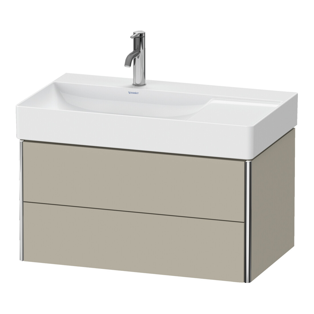 Duravit Waschtischunterschrank XSquare 78,4x46x39,7cm, 2 La, B l, wd, T s-matt