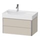 Duravit Waschtischunterschrank XSquare 78,4x46x39,7cm, 2 La, B l, wd, Tau matt-1