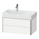 Duravit Waschtischunterschrank XSquare 78,4x46x39,7cm, 2 La, B l, wd, we matt-1