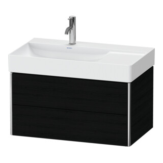 Duravit Waschtischunterschrank XSquare 78,4x46x39,7cm, 2 La, B li, wandhängend, Ei sw