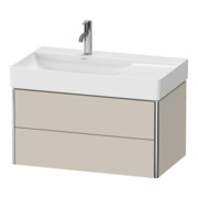 Duravit Waschtischunterschrank XSquare 78,4x46x39,7cm, 2 La, B li, wandhängend, Tau-2