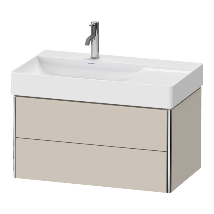 Duravit Waschtischunterschrank XSquare 78,4x46x39,7cm, 2 La, B li, wandhängend, Tau