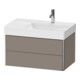 Duravit Waschtischunterschrank XSquare 78,4x46x39,7cm, 2 La, B r, wandhängend, bas. m-2