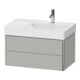 Duravit Waschtischunterschrank XSquare 78,4x46x39,7cm, 2 La, B r, wd, betongr m