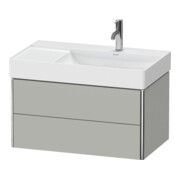 Duravit Waschtischunterschrank XSquare 78,4x46x39,7cm, 2 La, B r, wd, betongr m-2