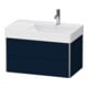 Duravit Waschtischunterschrank XSquare 78,4x46x39,7cm, 2 La, B r, wd, bl s-matt