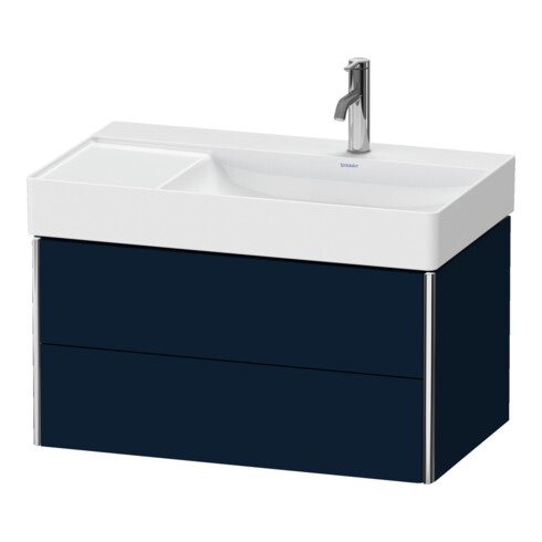 Duravit Waschtischunterschrank XSquare 78,4x46x39,7cm, 2 La, B r, wd, bl s-matt