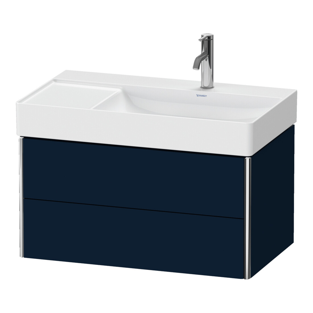 Duravit Waschtischunterschrank XSquare 78,4x46x39,7cm, 2 La, B r, wd, bl s-matt