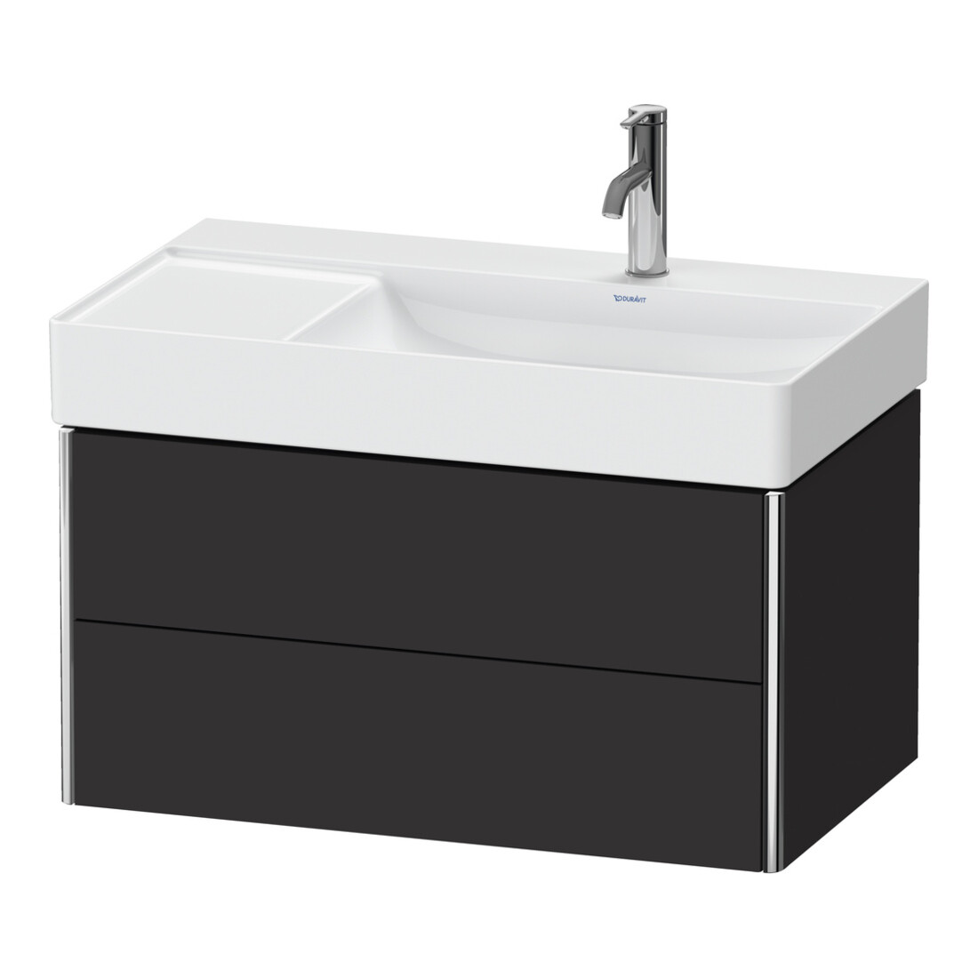 Duravit Waschtischunterschrank XSquare 78,4x46x39,7cm, 2 La, B r, wd, gra matt