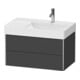 Duravit Waschtischunterschrank XSquare 78,4x46x39,7cm, 2 La, B r, wd, graph m-2