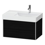 Duravit Waschtischunterschrank XSquare 78,4x46x39,7cm, 2 La, B re, wandhängend, Ei sw