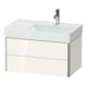 Duravit Waschtischunterschrank XSquare 78,4x46x39,7cm, 2 La, B re, wandhängend, lei-1