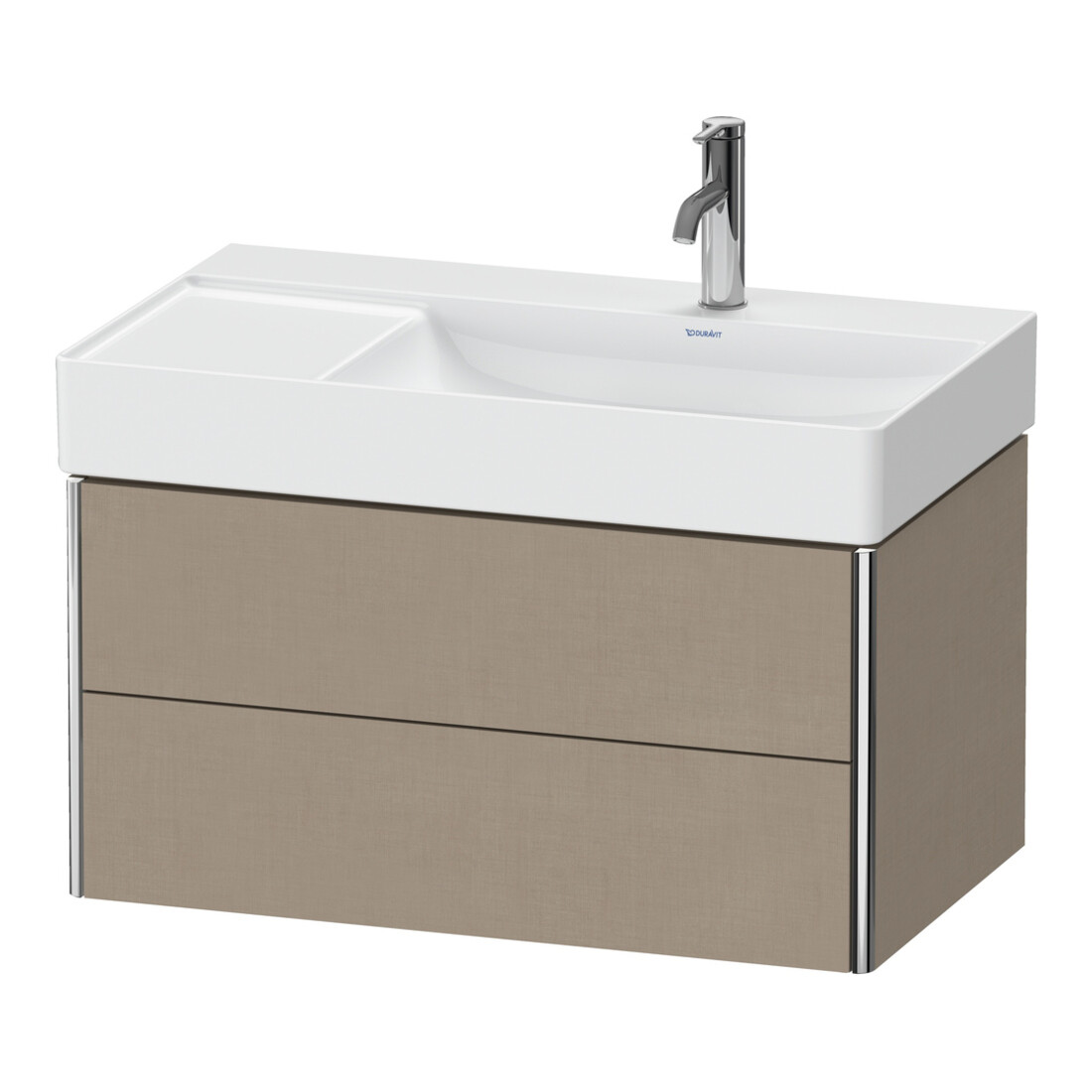 Duravit Waschtischunterschrank XSquare 78,4x46x39,7cm, 2 La, B re, wandhängend, lei