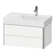 Duravit Waschtischunterschrank XSquare 78,4x46x39,7cm, 2 La, B re, wandhängend, we m-2