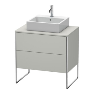 Duravit Waschtischunterschrank XSquare 80x54,8cm, bg m, f Kons, 2 Ausz., steh.