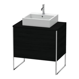 Duravit Waschtischunterschrank XSquare 80x54,8cm, Ei sw, f Kons, 2 Ausz., steh.