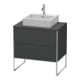 Duravit Waschtischunterschrank XSquare 80x54,8cm, gra m, f Kons, 2 Ausz., steh.-1